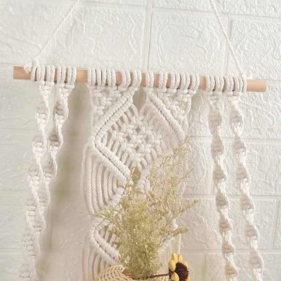Bohemian Style Tapestry Handcrafted Macrame Wall Hanging 2PC - Picture 5 of 8